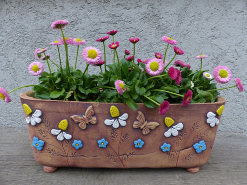 Truhlík obal /32cm/ ,,heřmánek a len 2" / ihned — foto 4