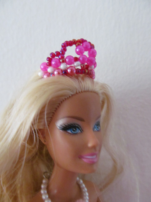 Čelenka pro Barbie - červenorůžová — foto 4