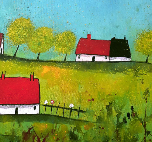 U babičky na vsi - 40x40cm — foto 2