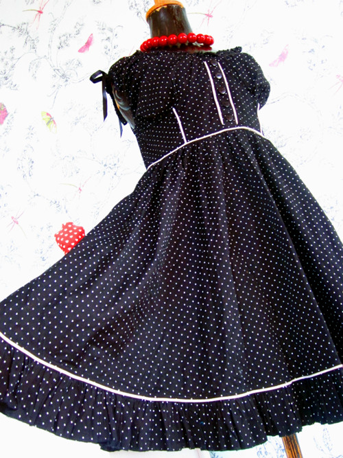 Šatečky black&white dots — foto 3