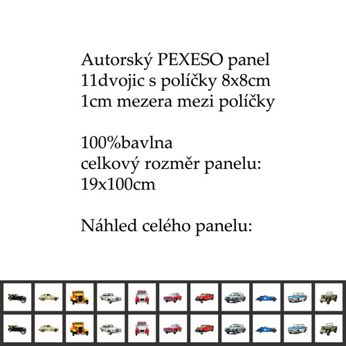 PEXESO panel 8x8cm, 11 dvojic: VETERÁNÍ — foto 2