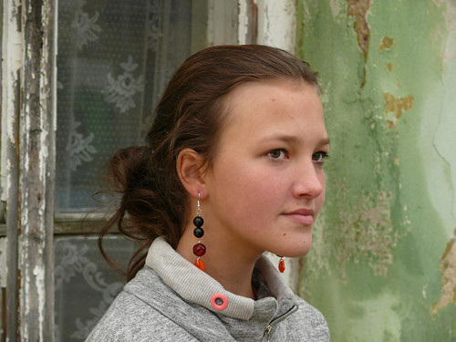 Náušnice knoflíkáčky — foto 2