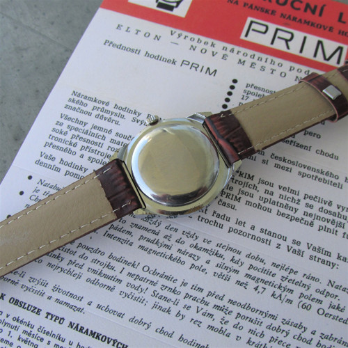 Hodinky Prim "TELEVIZE", z roku 1978 s datumem — foto 4