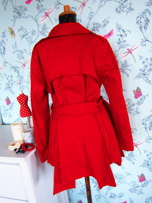 Trenčkot retro red — foto 4