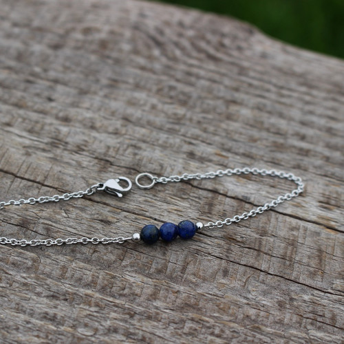 Moony • lapis lazuli, nerez. ocel — foto 2