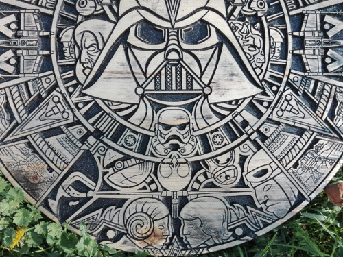 Star Wars dřevořezba na stěnu var. 2 — foto 2