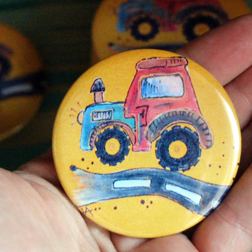 Odznáček VELKÝ 6 cm TRAKTOR — foto 3