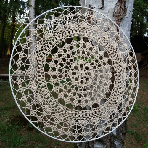Krajka do lapače č 2 / 33 cm, béžová — foto 3