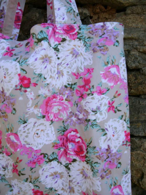 Pink flower denim - kabeloša — foto 3