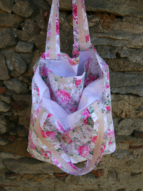 Pink flower denim - kabeloša — foto 5