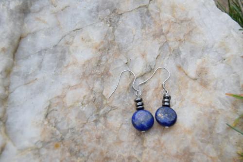 Náramek a náušnice lapis lazuli — foto 3