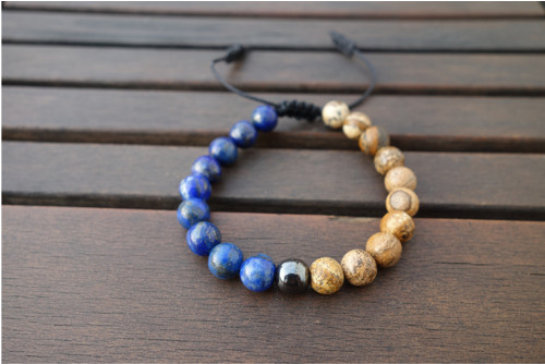 Lapis lazuli a jaspis s hematitom — foto 2