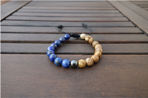 Lapis lazuli a jaspis s hematitom — foto 3