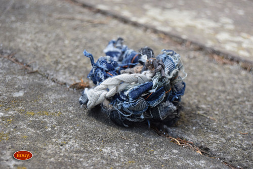 ZeroWaste recy háčkovaný riflový náramek 050 — foto 6