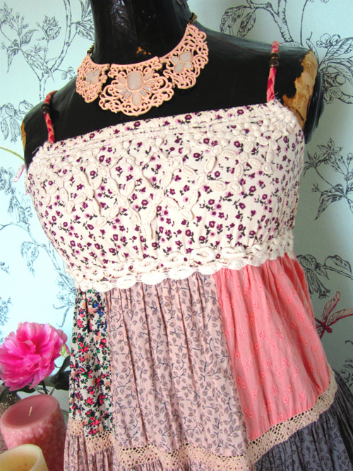 Šaty patchwork parádní dívčí — foto 3