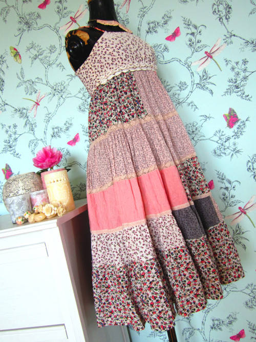 Šaty patchwork parádní dívčí — foto 4