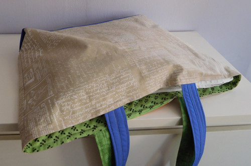 Parádní nákupka - patchwork na režné — foto 2