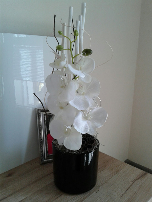 Moderní aranžmá s orchidejí — foto 2