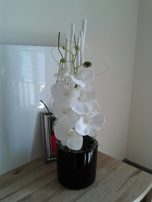 Moderní aranžmá s orchidejí — foto 4