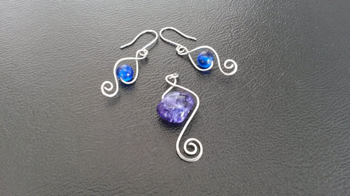 Modroočková souprava - amulet — foto 2