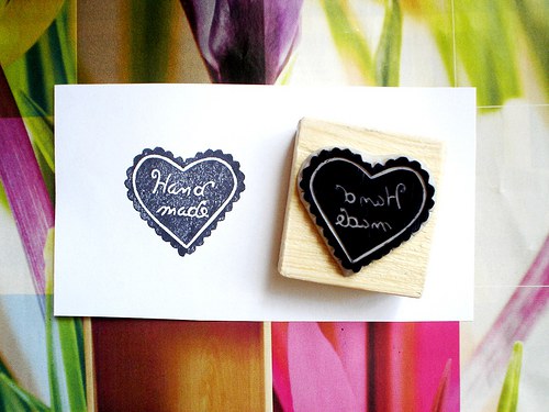 Hand made srdce razítko 19 a). — foto 3