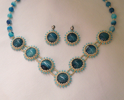 Souprava Blue Dreaming (achát) — foto 2
