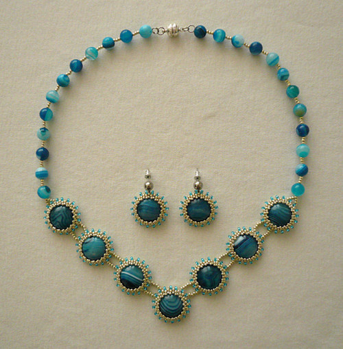 Souprava Blue Dreaming (achát) — foto 5