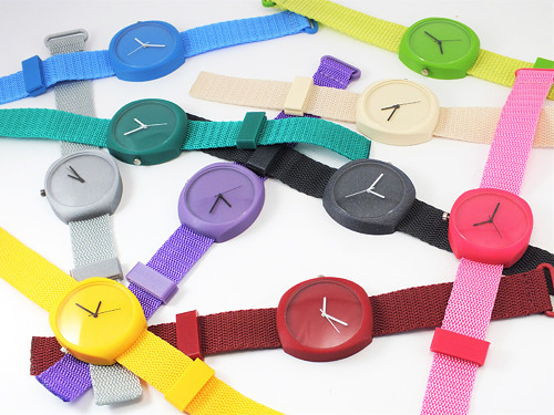 Designové hodinky duha magenta — foto 4