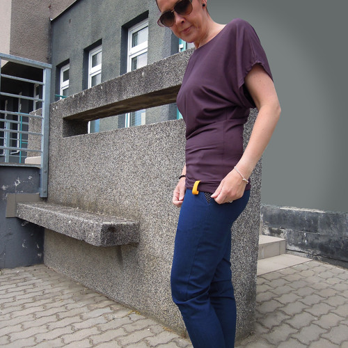 Triko LUXEN, vínové — foto 2