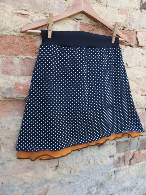 Dvojitá sukýnka "Dots & mustard" — foto 3