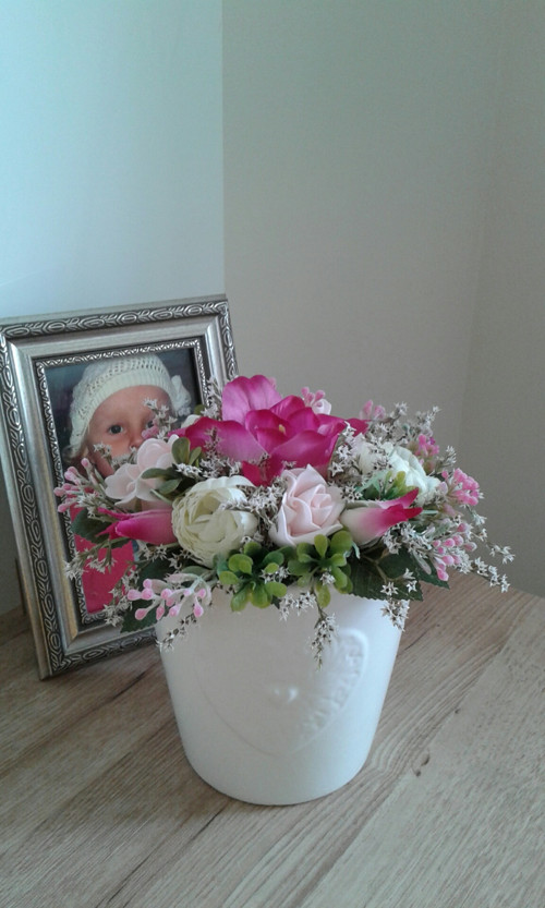 Eustoma a růže — foto 4