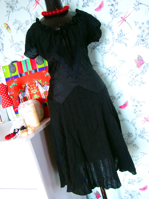 Black dress Mexico inspired — foto 3