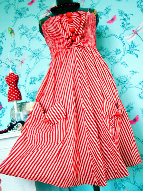 Šatečky red&white sailor — foto 3