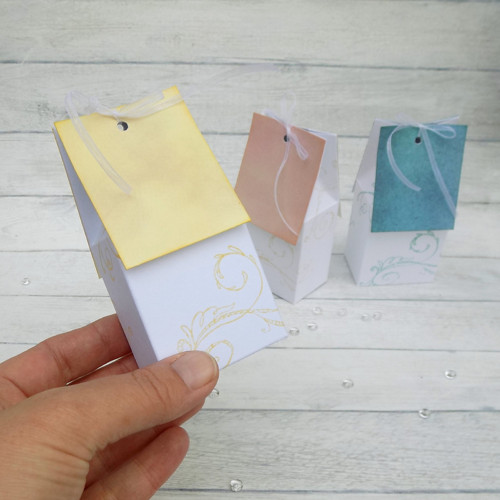 Domeček, dárková krabička, pastelový — foto 2