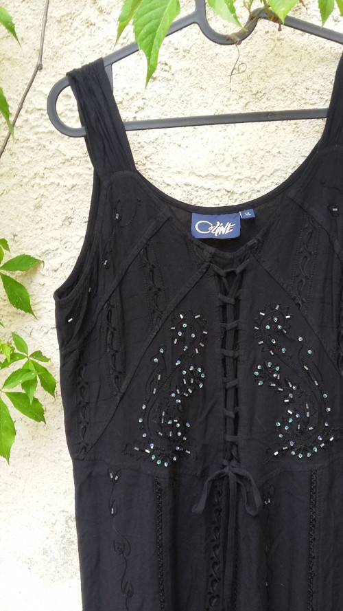 Černé v "boho"stylu, šaty — foto 4