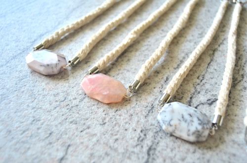 Náhrdelník Silver Thin Rope Pink Opal — foto 3