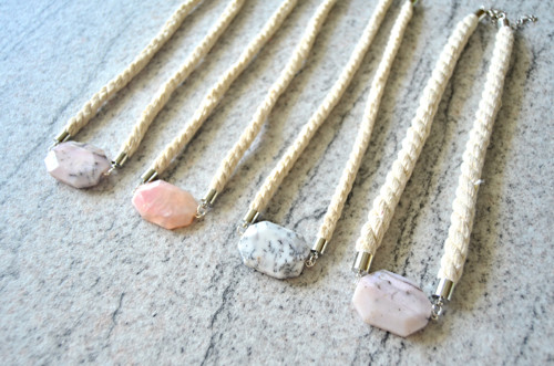 Náhrdelník Silver Thin Rope Pink Opal — foto 4