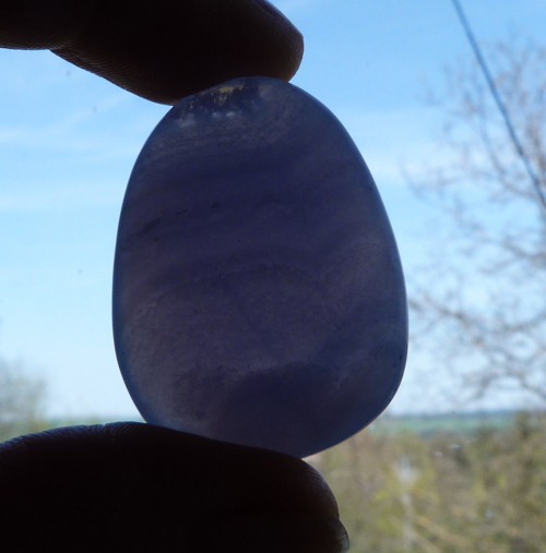 Chalcedon modrý krajkový - 3,5 cm — foto 3