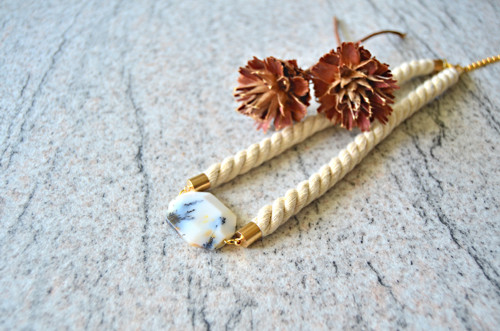Náhrdelník SIMPLE GOLD OPAL — foto 2