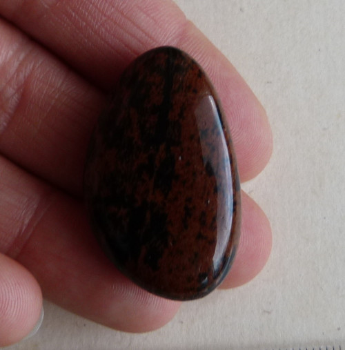 Obsidián mahagonový - 3,4 cm — foto 2