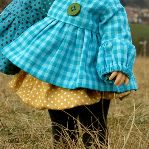 Balonová sukýnka - okrová — foto 2