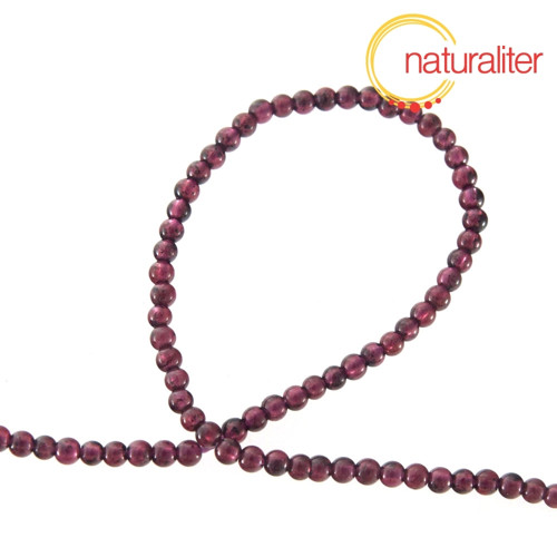 Granát - kuličky 3mm, návlek 38cm — foto 2