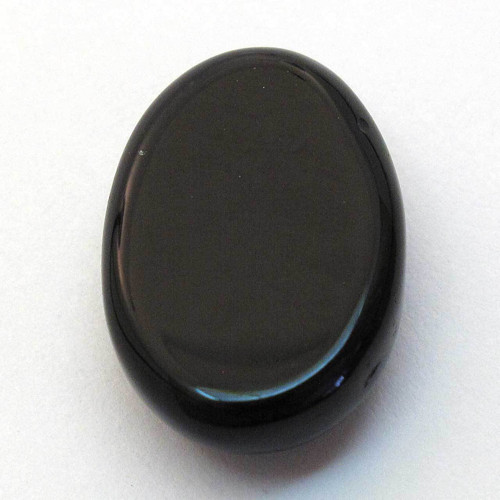 Kabošon černý onyx ovál 20mm — foto 2