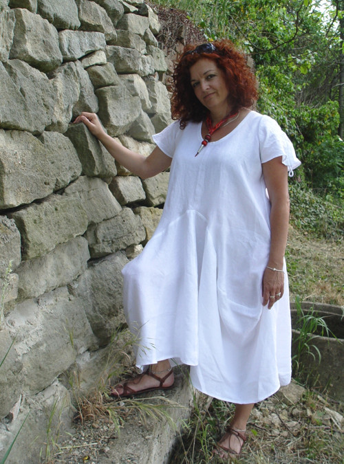 Lněné šaty - ZÁŘÍ A CHLADÍ — foto 2