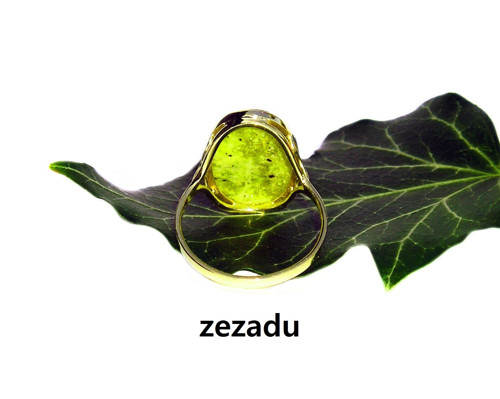 ZLATÝ prsten LIZARDIT - ještěrčí kámen — foto 2