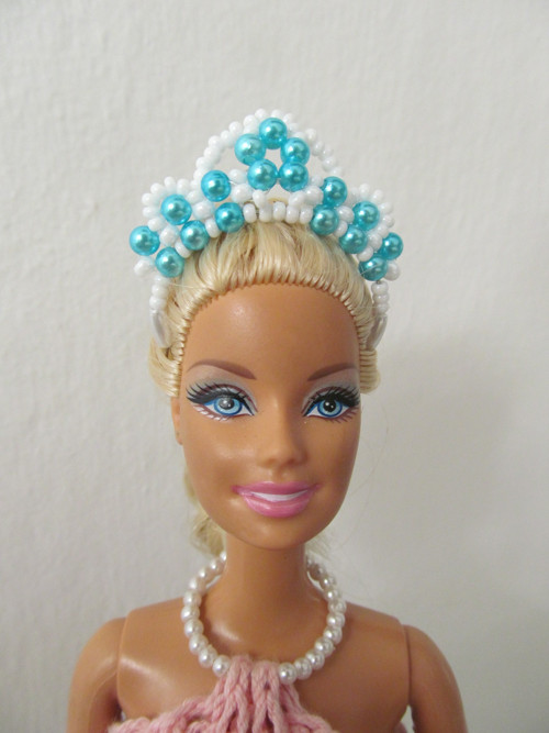 Čelenka pro Barbie - azurová — foto 2