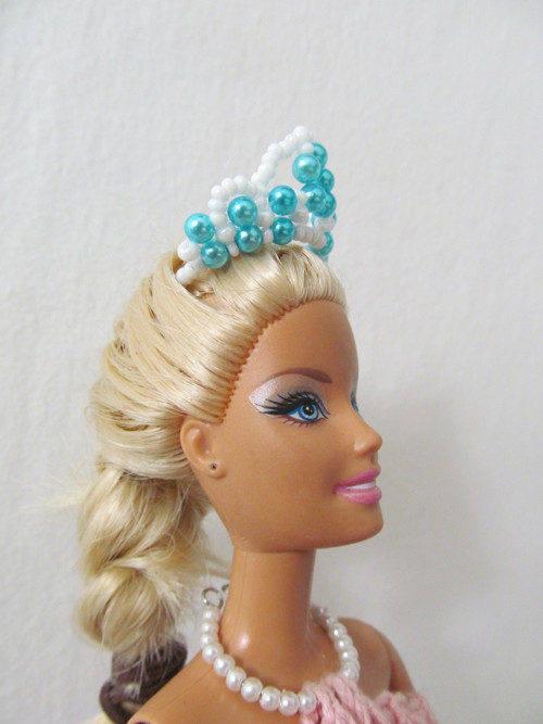 Čelenka pro Barbie - azurová — foto 3