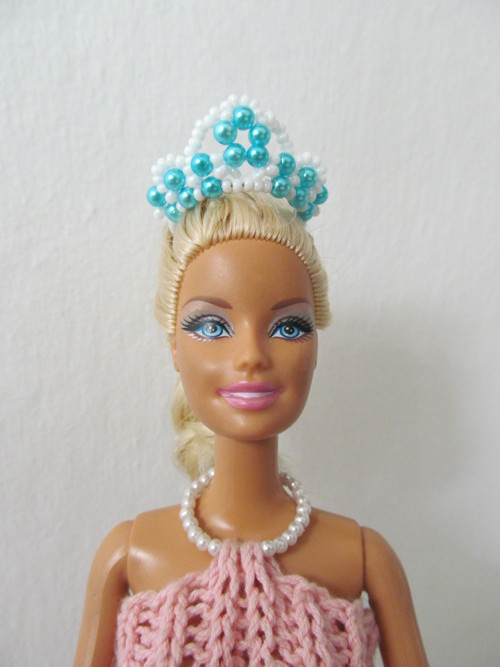 Čelenka pro Barbie - azurová — foto 4