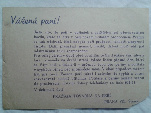 Továrna na peří — foto 2