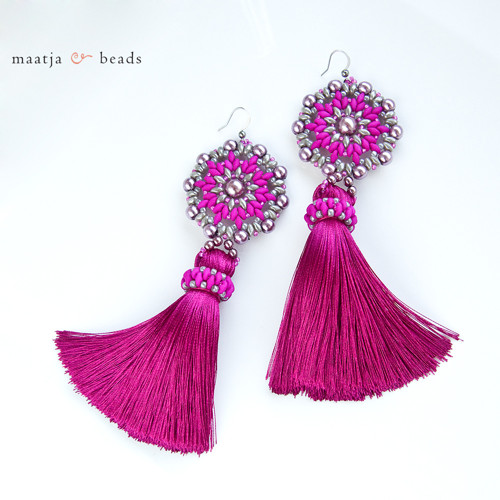 Mandalas variations - Dark pink with tassel — foto 4